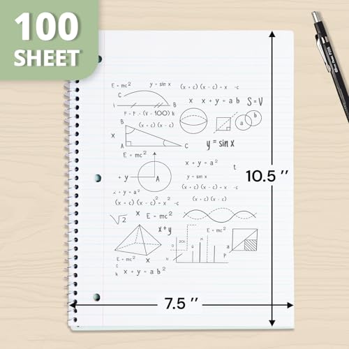 20 PACK, 1 Subject Spiral Notebook College Ruled  - image 2