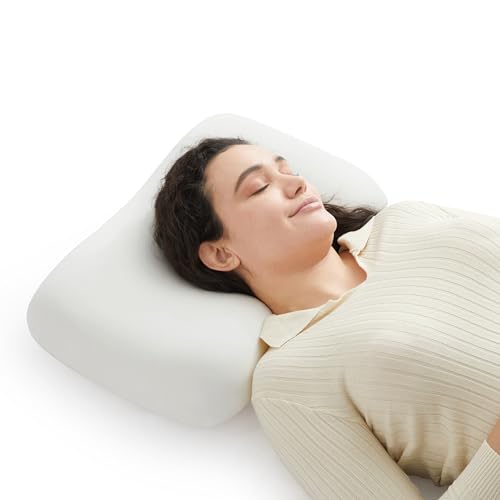 Witcipur 低反発 枕 コンパクト 80D高密度メモリーフォーム トラベルピロー 首・肩フィット 取り外し可能な冷感カバー ポータブル 持ち手付き収納バッグ付き 出張やオフィスチェア向け