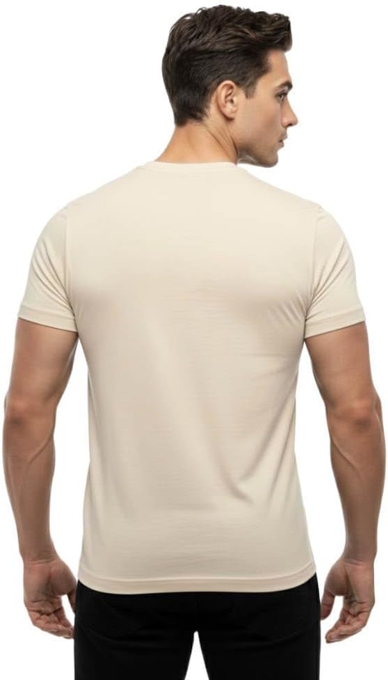 Men’s 100% Cotton T-Shirt, Crew Neck Soft Premium Regular Fit Tee, Plain Short Sleeve Comfort Fit Tees for Men - Image 2