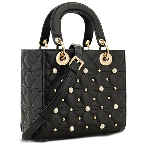 Kiss Sea Leather Top-handle handbags for Women: designer Small purses, Fashion Crossbody Bag with Adjustable Strap