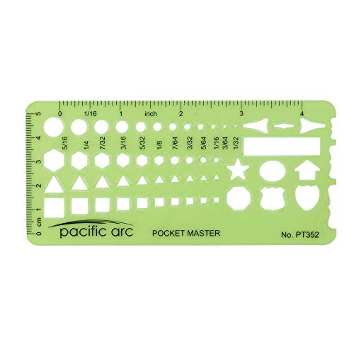 Image of Pacific Arc Pocket Master Template Guide, Featuring Perfect Circles, Hexagons, Triangles, and Squares