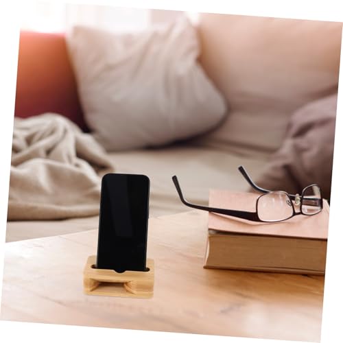 Altavoz de madera portátil Operitacx soporte amplificador de sonido para móvil 6