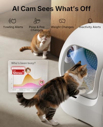 PETKIT Purobot Max Pro 2 AI-Camera Self Cleaning Cat Litter Box, Extra Large Opening 210° Wide Angle Lens Cat Facial Recognition Automatic Litter Box with 5G WiFi App Control Odor-Free - Image 4