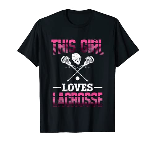 This Girl Loves Lacrosse Girls T-Shirt