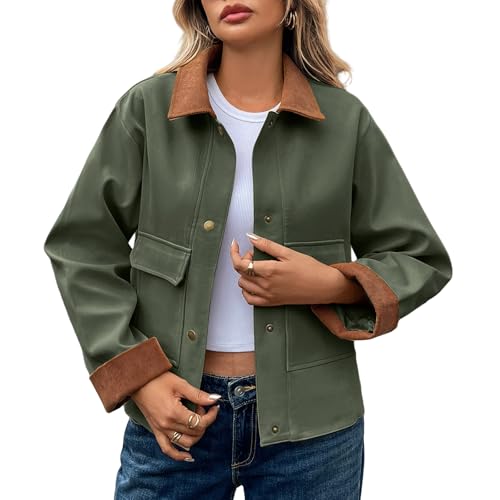 Veste de survêtement courte femme confortable avec poches