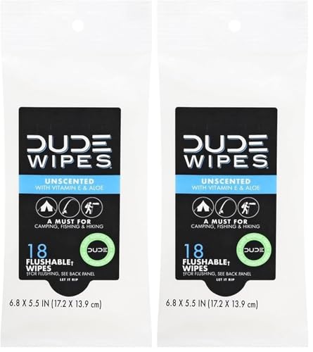 DUDE Wipes 18ct,(1) (Pack of 2)