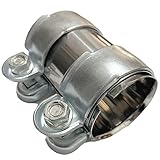 モデルノ ラ テール マフラーバンド バイクパーツ ステンレス 汎用 マフラージョイント 連結 パイプ クランプ コネクター YM-290-MC 51mm