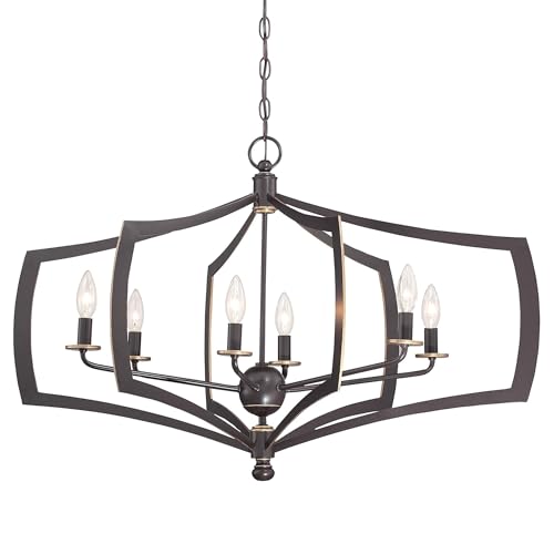 Minka Lavery 4376-579 Middletown Chandelier, 6-Light, 360 Total Watts, 26-in