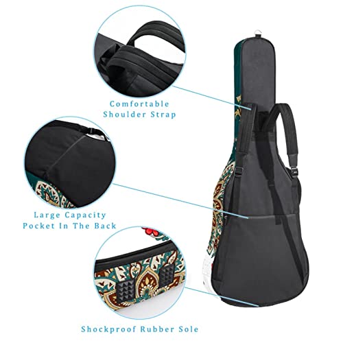 Gook-Luck-Birds Housse de transport rembourrée imperméable Oxford pour guitare avec bandoulière réglable - Les Beatles, Paul McCartney, John Lennon, RIngo Starr, George Harrison Gook-Luck-Birds Housse de transport rembourrée imperméable Oxford pour guitare avec bandoulière réglable – Image 4