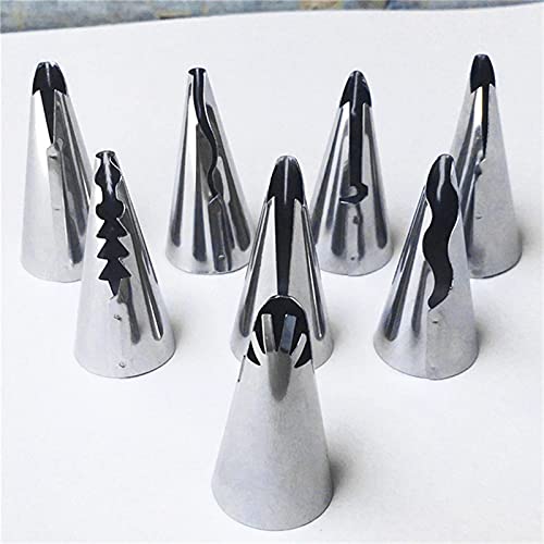 10 stks/set Bruiloft Cake Decorating Icing Rvs Russische Nozzles Rok Cake Nozzles Buiten Tips Gebak Siliconen Caketassen… - Image 7