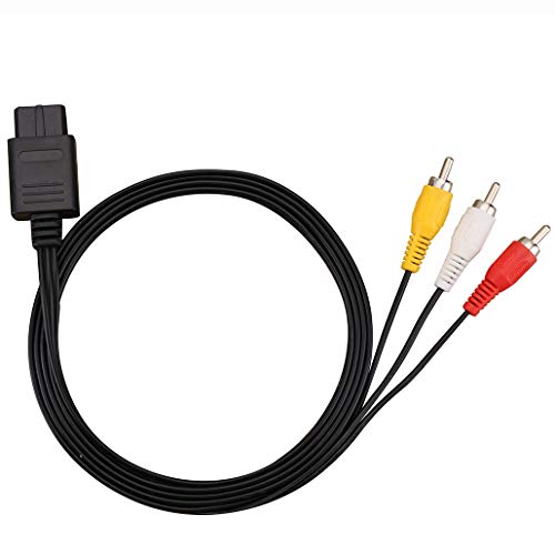 Av Cable Composite Video Cord Compatible With Nintendo 64/N64/Gamecube/Super Nintendo Snes Tv Game(6 Feet) #TOP4