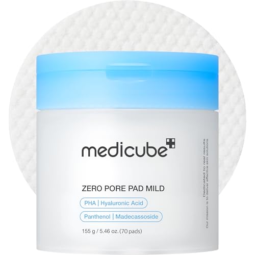 medicube Toner Pads Red Succinic Acid Panthenol Facial Peeling Pad | Exfoliating Toner Pad for Breakout-Prone Skin | Niacinamide, AHA, BHA, and Soothing Panthenol - Non-Comedogenic, 70 Pads (1 Pack)