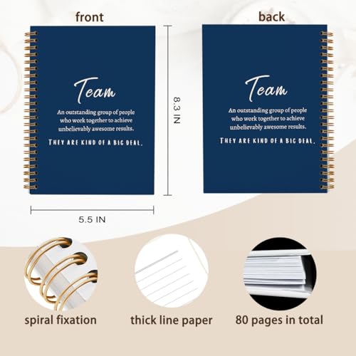 Carnet à spirale bleu pour résoudre le manque d'idées cadeaux