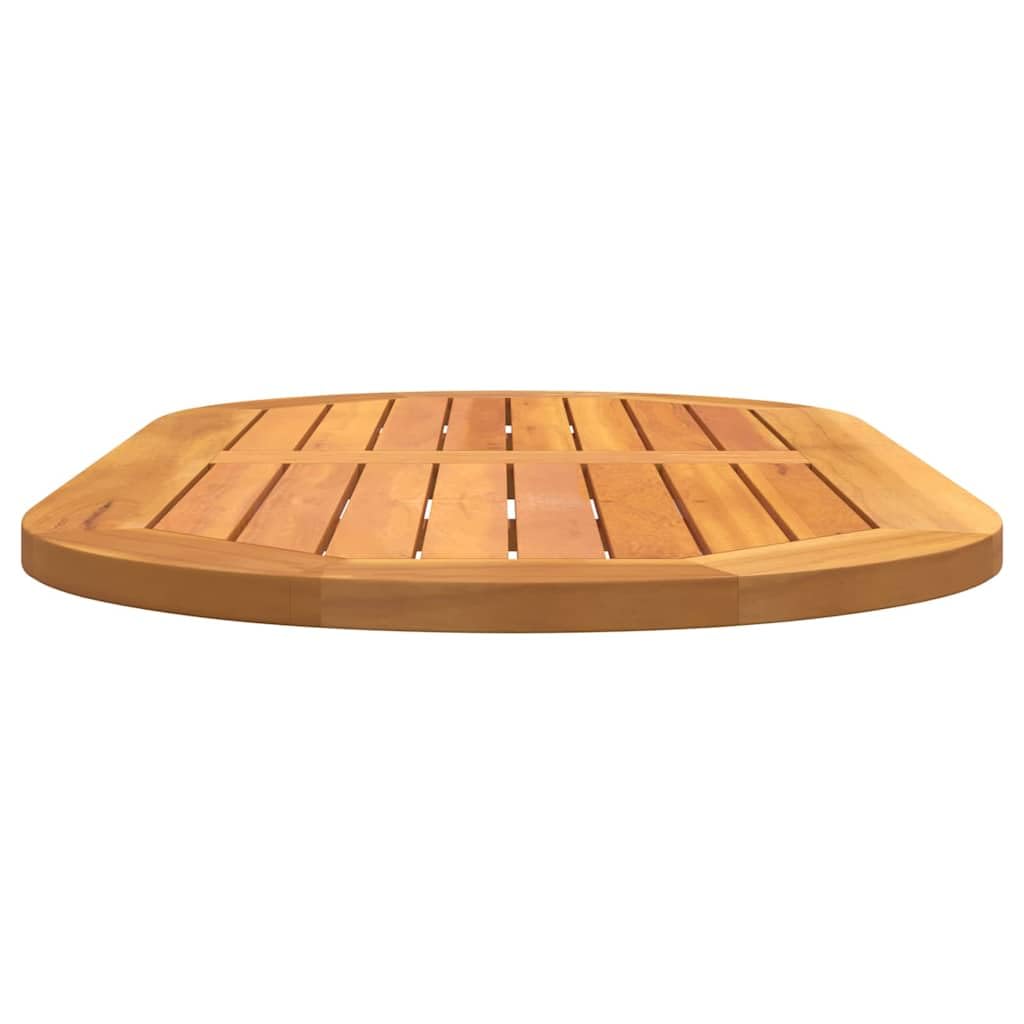 Plateau de table marron - 100 x 50 x 2 cm - Bois massif d'acacia durable - Pour salle à manger, bureau, intérieur et extérieur