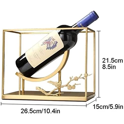 Soporte para botellas de vino metálico estilo rústico miniatura 2
