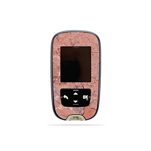 MightySkins Skin Compatible with Accu-Chek Guide - Pink Marble | Protective, Durable, and Unique Vinyl Decal wrap Cover | Easy to Apply, Remove, and Change Styles | Made in The USA