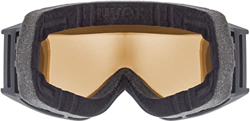 Foto von uvex g.gl 3000 TO - Skibrille für Damen und Herren - mit Wechselscheibe - vergrößertes, beschlagfreies Sichtfeld - black matt/red-lasergold lite - one size