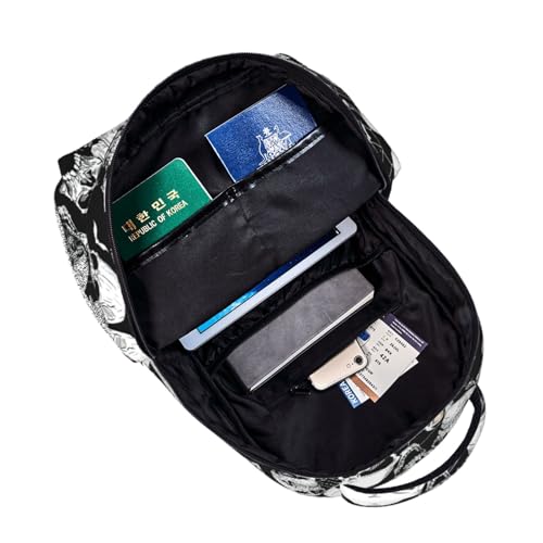 Mochila de calaveras ligera plegable para evitar exceso de equipaje en viajes 5