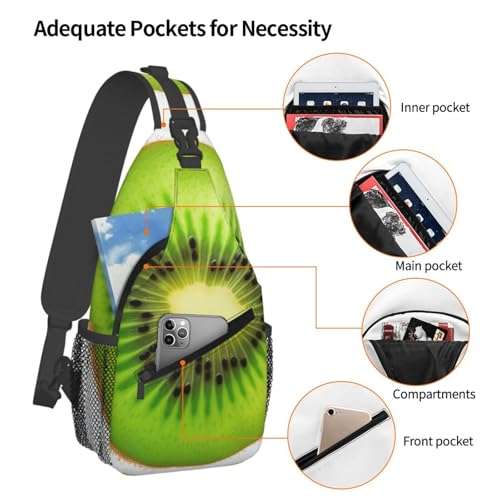 Bolso Bandolera Unisex Negro para Viaje y Senderismo miniatura 3