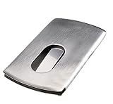 Sandra Shop Stainless Steel Wallet Business Name Credit ID Card Holder Case