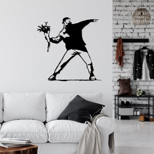 Accessoire mural décoratif métal noir pour salon et chambre chic - 4