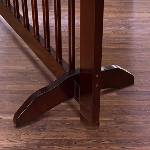 Giantex 2 Pcs Support Feet For Configurable Wood Dog Gate, Stable Free Standing Dog Panel With Foot Pads, Safety Fence Feet #TOP3