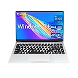 KUU Ordenador Portátil 14.1'' X3, Portátil Windows 11 Pro 8GB RAM DDR4 256GB SSD, Convertible 180° Portatil Celeron J4125 CPU, Laptop con UHD Graphics, IPS FHD Pantalla, Bluetooth5.0, USB3.0, HDMI