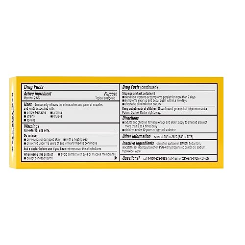 Image of Bengay Menthol Relieving Gel Vanishing Scent 2 OZ - Buy Packs and Save (Pack of 6)