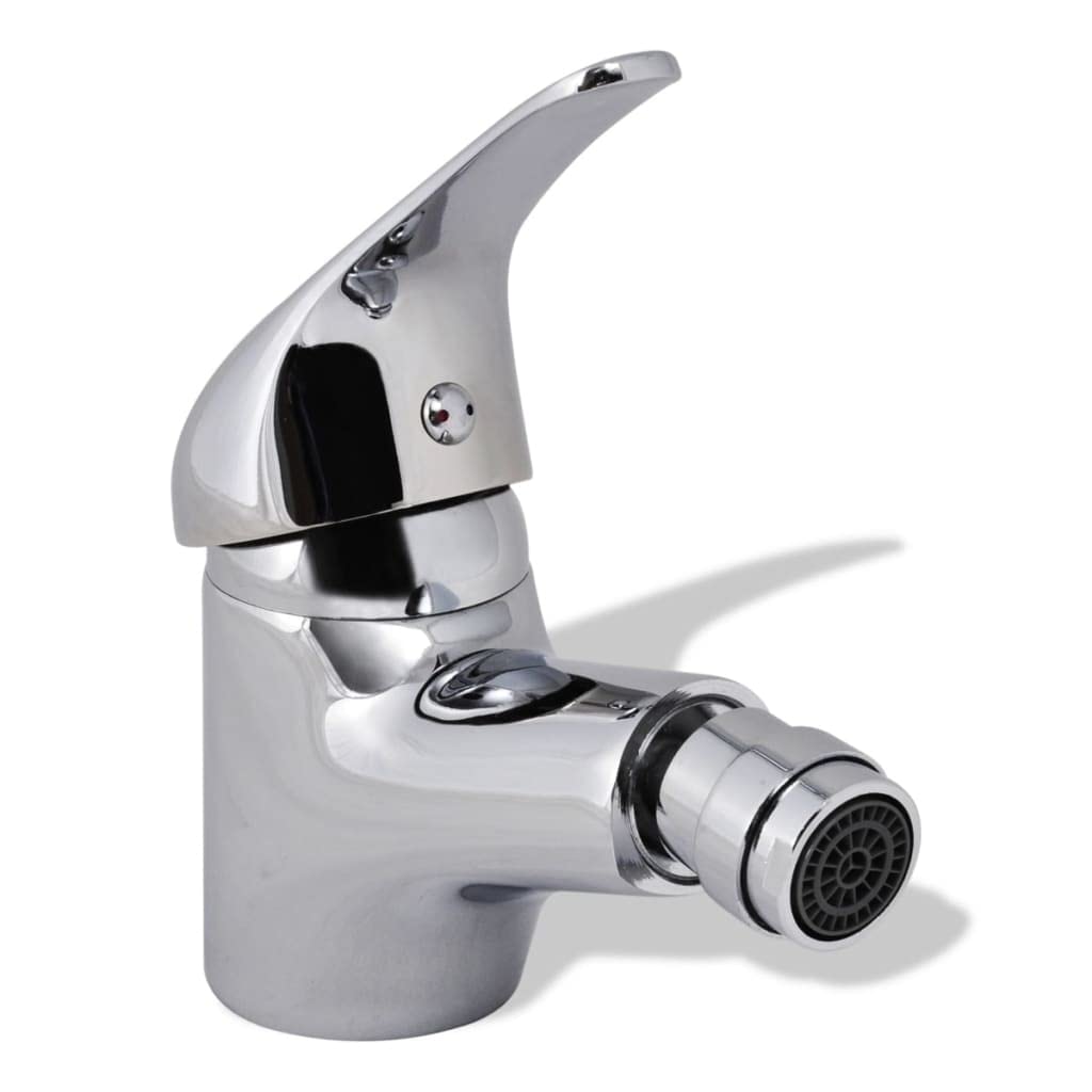 Bidet krany zestaw 2 szt. chrom bateria mieszakowa jednouchwytowa bateria dwuuchwytowa chromowana do instalacji zbiornika, z wężami i ceramicznym kartuszem