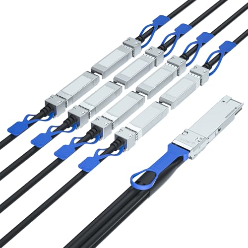 Image of 200GbE to 8x25GbE Splitter DAC, QSFP-DD to 8xSFP28 (8CHx25G to 8x1CHx25G), for Arista CAB-D-8S-200G-1M, 1-Meter