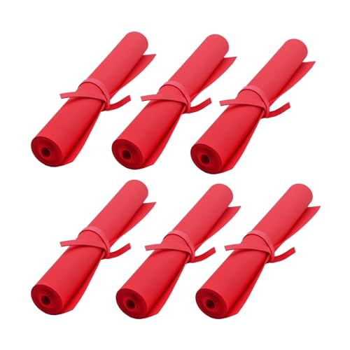 EVA Foam Roll | High Density 85kg/m3 | 2mm Thick | 48"x14" | Ideal for Cosplay, Crafts, DIY Projects (Red 6pcs)