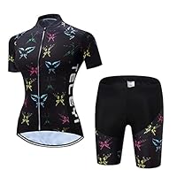 Radtrikot-Set für Damen, Trägerhose, Anzüge für Sommer, Rennrad, Cc6361, M