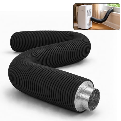 4 Inch Insulated Flexible Duct 8 FT Black