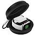 MoKo Storage Box Compatible with Apple Watch 44mm/42mm/40mm/38mm Series 5/4/3/2/1, Portable Protective Travel Storage Bag Fit Apple Watch Stand and Airpods 2 & 1 Charging Case Station Dock - Black