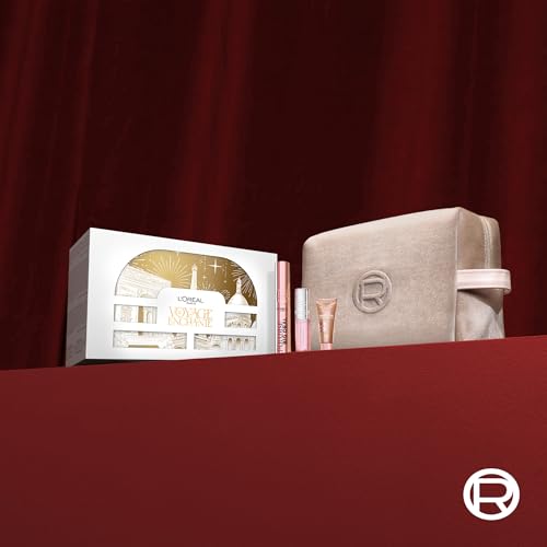 L'oréAl Paris Natale Beauty Regalo Make Up Con Mascara Big Deal, Lucidalabbra Plump Ambition E Illuminante Mini Lumi Glotion, Per I Tuoi Look Festivi, Con Elegante Beauty Champagne In Velluto - 2