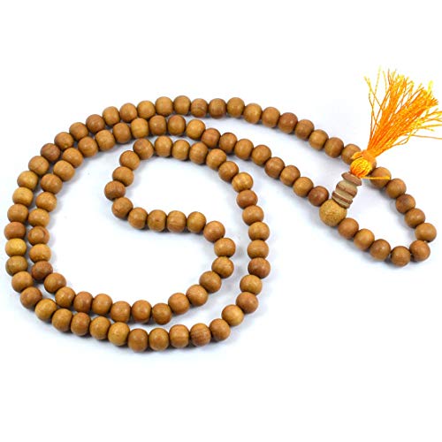 Image of Reiki Crystal Products Natural Reiki Feng-Shui Mala Necklace 6 mm Crystal Stone 108 Bead Jaap Mala for Men and Women