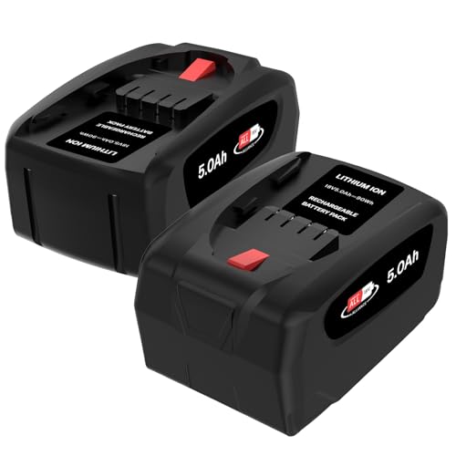 2 Pack 18V 5.0Ah Battery for Bosch Home and Garden 18 Volt Battery Replacement Compatible with Bosch PBA PSB PSR Gardena/Gloria Cordless Power Tools Batteries 1600A011T8