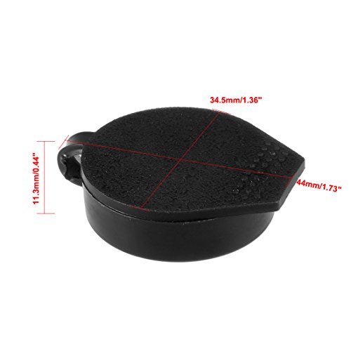 sourcing map 4pcs Hartplastik Staubschutz wasserdichte Kappen schwarz passend für 22mm Dia Cam Lock