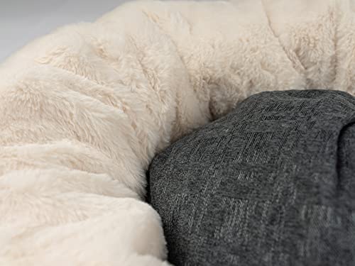 Hundebett Donut TrendPet Lunabed – Rundes Kuschelbett für Haustiere