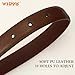 WHIPPY Women Skinny Leather Belt for Jeans Pants Dresses Ladies Fashion Waist Belt with Shiny Gold Buckle,Coffee Gold,S