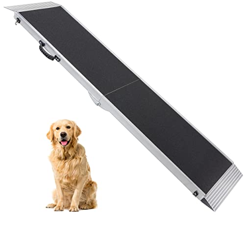 Dog Ramp, Pet Ramp 84" L X 15" W, 400 Lbs Capacity Foldable Car Ramps For Small Dog, Medium Dog, Large Dog, Used For Bed, Car, Truck, Suv #TOP3