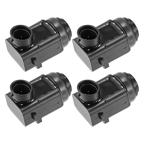 X AUTOHAUX 4pcs PDC Parking Assist Sensor A0015427418 for Mercedes C Class, Black, 1.85''x1.30''x1.14''