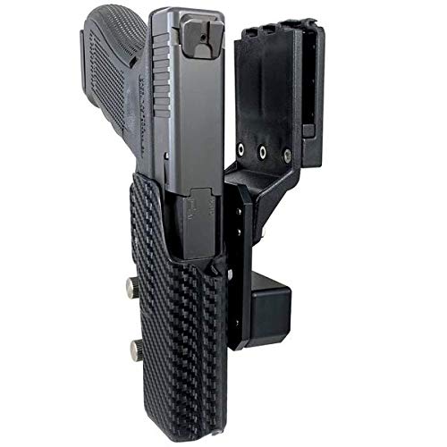 Uspsa Ipsc 3 gun Black Scorpion Gear, OWB Kydex Holster Pro Competition : Fits Glock 17 22 - Full adjustable in all angles - adjustable retention - Completely legal in Uspsa Production Division
