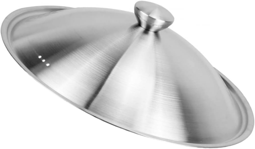 Glas Topf Topf Deckel Bratpfanne Deckel Edelstahl Topf Universal Pfannendeckel Topfdeckel Bratpfanne Deckel Abdeckung Universal Pfannen Topfdeckel Bratpfanne Deckel Silikon Kochutensilien-38 cm