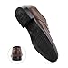 Imagen de Hitmars Zapatos Vestir Hombres Oxford Cuero Artificial Cordones Derby Calzado Hombre Formal Comercio Zapatos Traje Clásico HW2-Marrón EU43