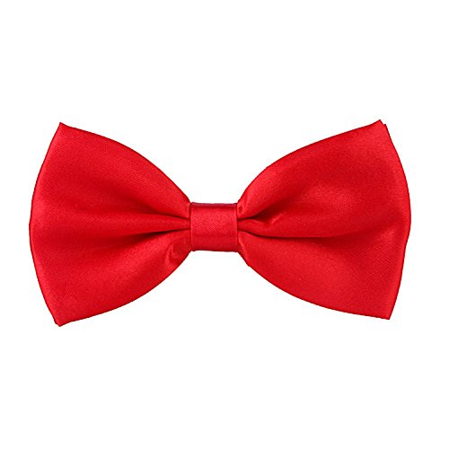 Corbatín y tirantes ajustables para hombre rojo miniatura 3