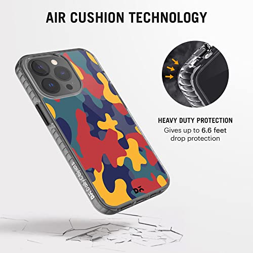 Image of DailyObjects Case for iPhone 13 Pro Max Compatible with Mag-Safe Wireless Charging, Stride 2.0 Color Block Camo Slim Shockproof Back Cover with Inner Magnetic Ring