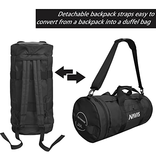 Navis Marine Sailing Bags Waterproof Watersports Duffel Backpack Duffel Dry Bag For Boating Fishing Black 40L #TOP2