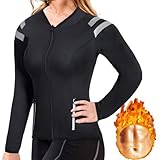 Vcyex Ropa Fitness Mujer, Ropa Yoga Mujer, Cera Entrenador, Camiseta Efecto Sauna, Termoplástico Deportivo Adelgazante, Apto para Correr, Yoga, Entrenamiento, Gimnasio,XL,Black