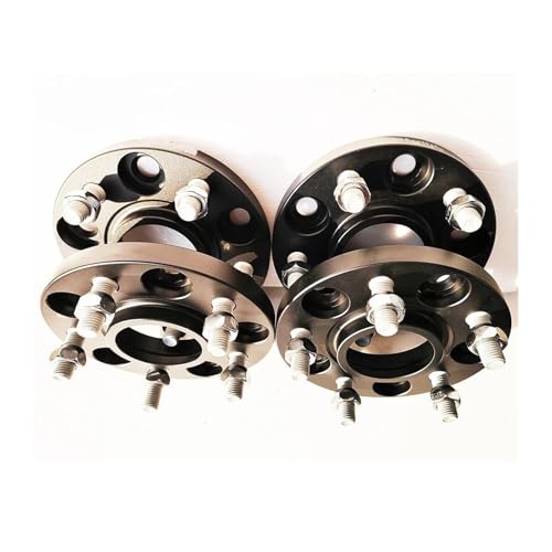 �z�C-���X�y-�T- �ɓK������ ���L�K�X�P�b�g 15mm 4���� �ԗp�z�C�[���X�y�[�T�[�A�_�v�^�[ PCD 5x114.3 CB 67.1mm 5���� ���O�i�b�g�Ή� �z�C�[���n�u�����O(4PCS 15mm black)